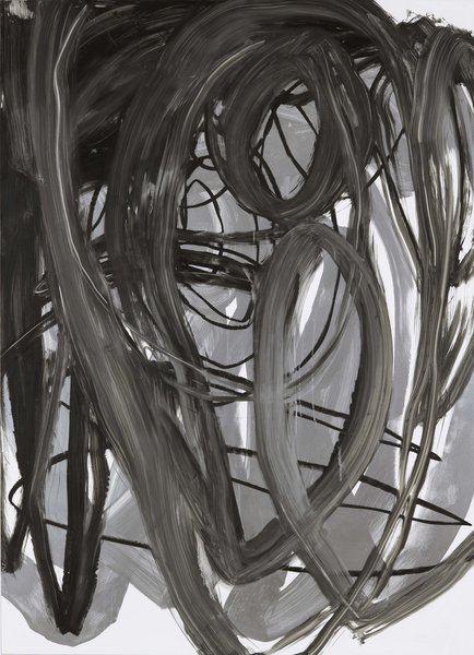 ohne Titel, 2009, Öl, Lack auf Aluminium, 150 x 110 cm
