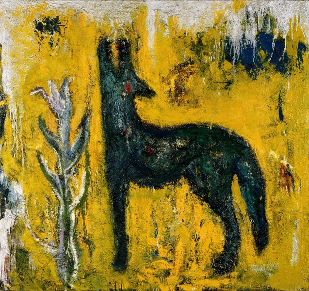 Wolf, 1985, oil on canvas, 66.92 x 70.86 in