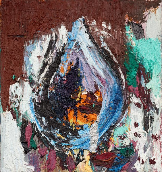 untitled, 1987, oil on canvas, 29.52 x 27.55 in