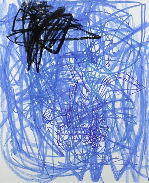 ohne Titel, 1996, Öl auf Holz, 170 x 140 cm