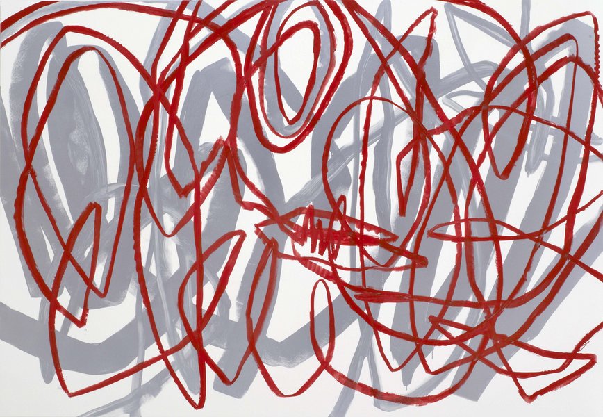 untitled, 2010, lacquer, oil on aluminum, 59.06 x 85.04 in