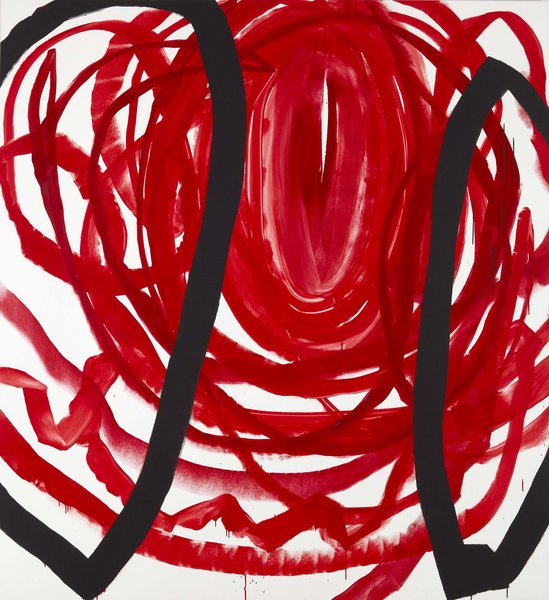 untitled, 2010, lacquer on aluminum, 85.04 x 78.74 in