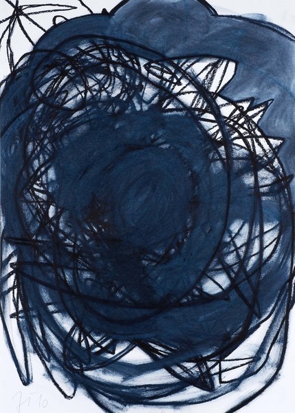 untitled, 2010, oil on paper, 55.11 x 39.37 in