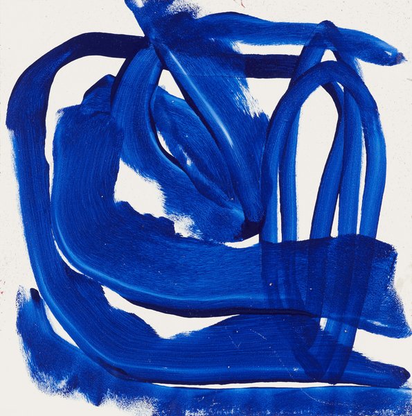 ohne Titel, 2010, Lack auf Holz, 3/5 Farbstudien, 50 x 50 cm