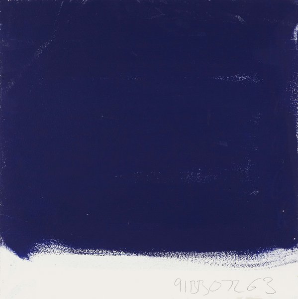 ohne Titel, 2010, Lack auf Holz, 5/5 Farbstudien, 50 x 50 cm