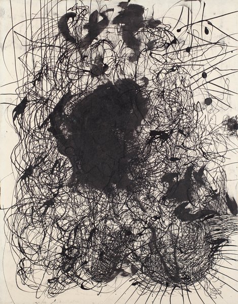 ohne Titel, 1989, Mischtechnik, Papier auf Holz, 45 x 35 cm