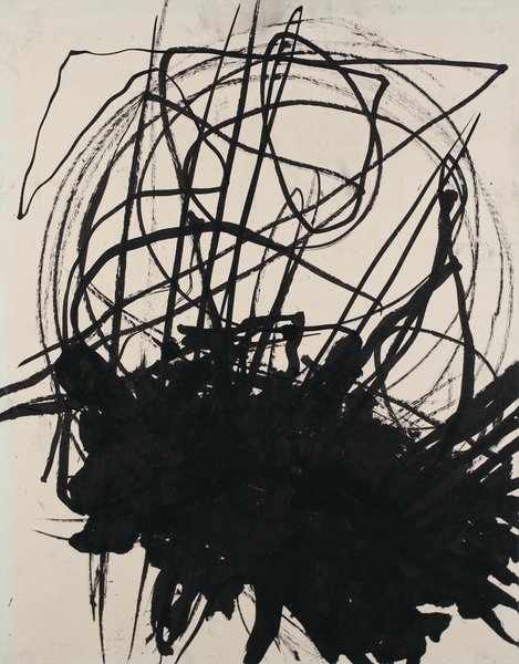 ohne Titel, 1989, Mischtechnik, Papier auf Holz, 45 x 35 cm