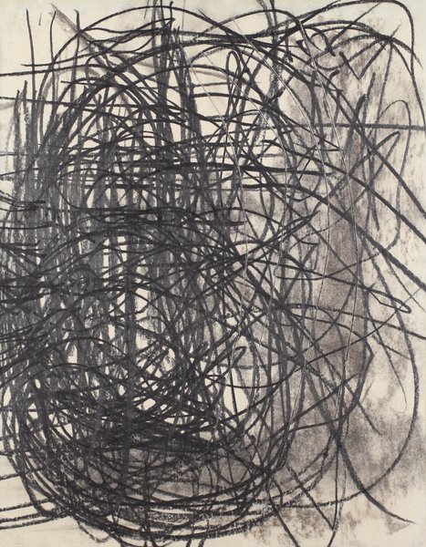 ohne Titel, 1989, Mischtechnik, Papier auf Holz, 45 x 35 cm