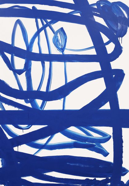 untitled, 2015, acrylic on aluminum, 86.61 x 59.05 in