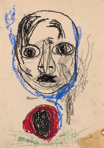 untitled, 1985, mixed media on paper, 11.61 x 8.18 in